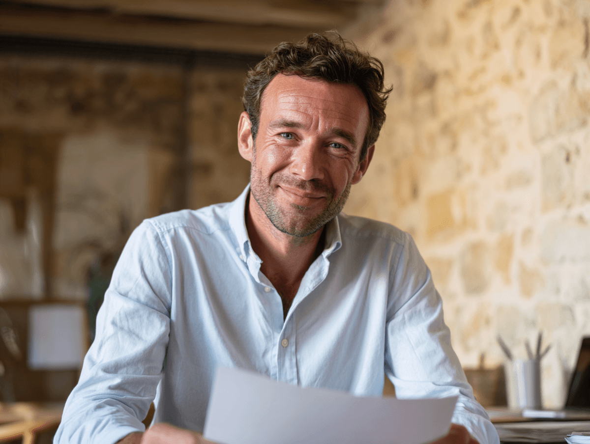 Dirigeant de PME française satisfait